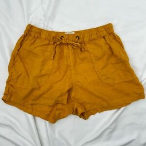 C&C California High Waist Mustard Shorts